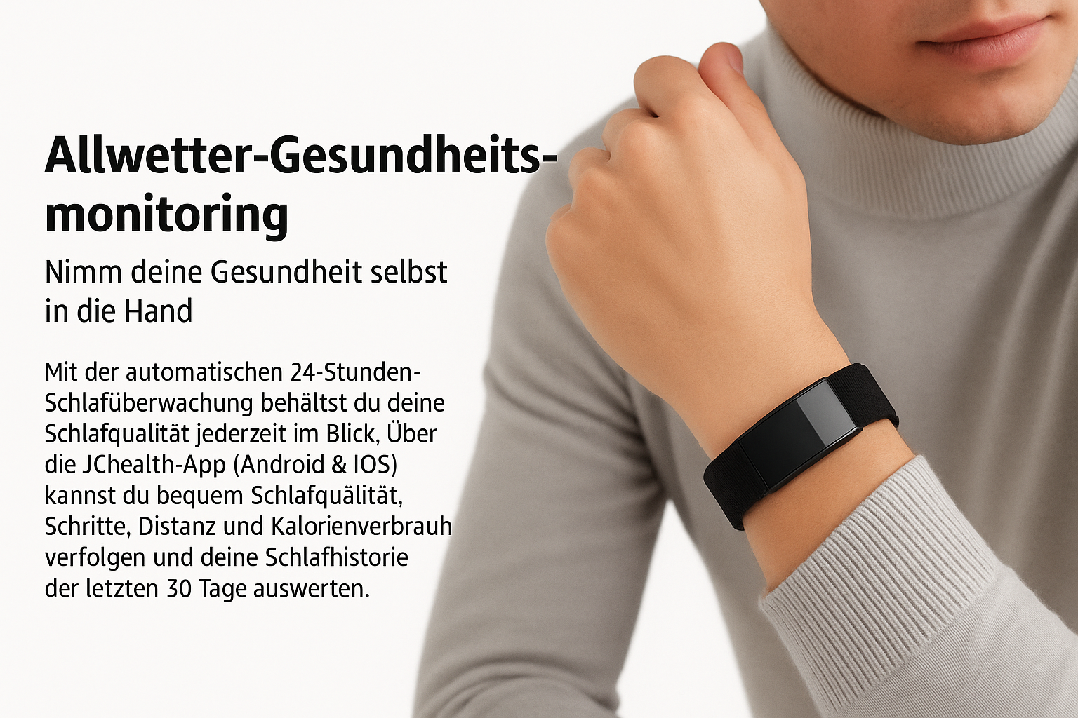 ECHOORIA™ PulseBand – Smart Health, Fitness, and Sleep Tracker
