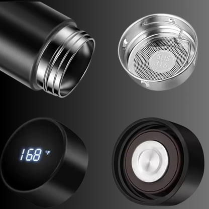 Smart Thermos Bottle with Temperature Display