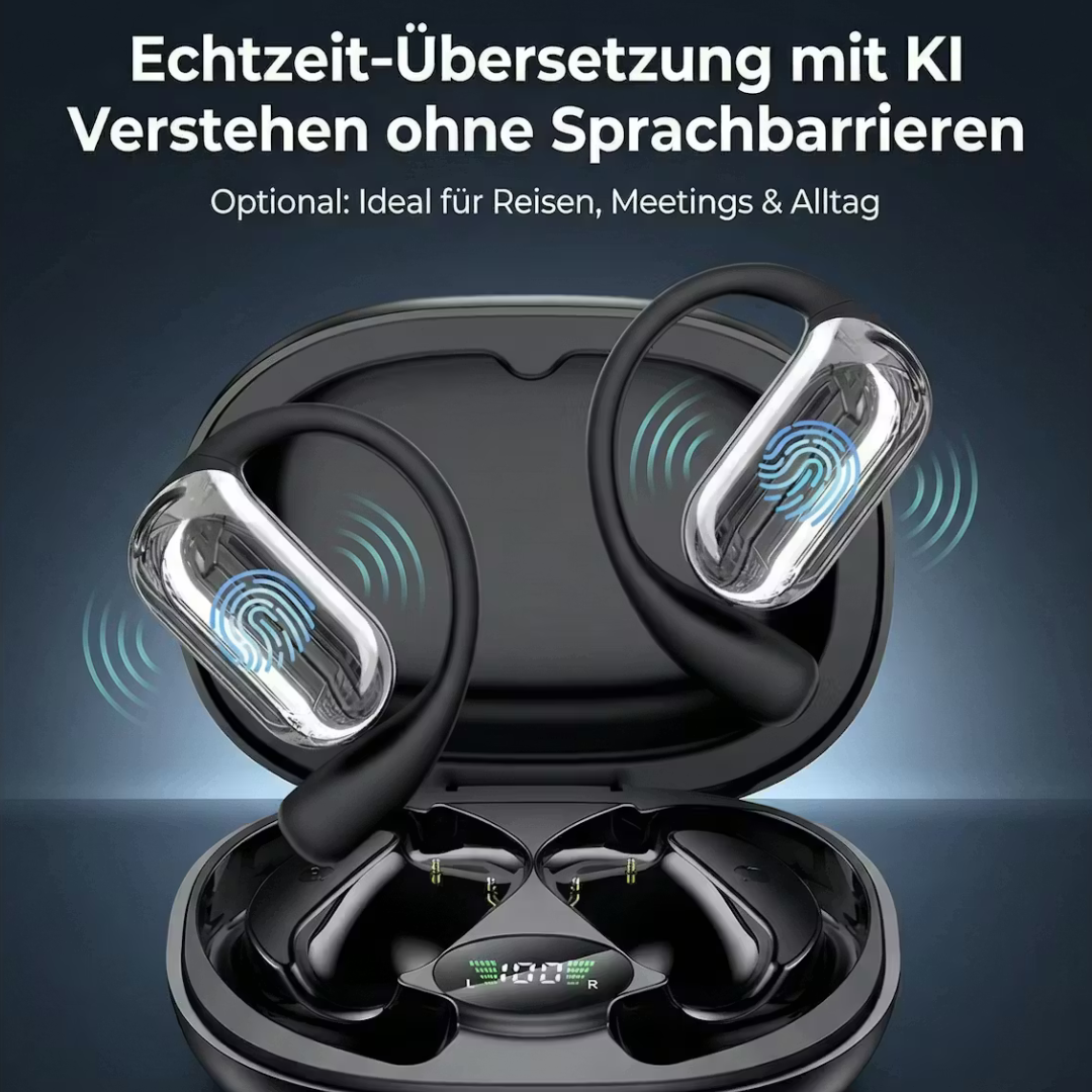 Real-time translation headphones with AI voice assistance