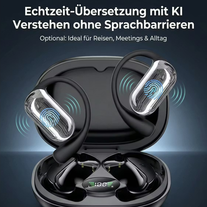 Real-time translation headphones with AI voice assistance