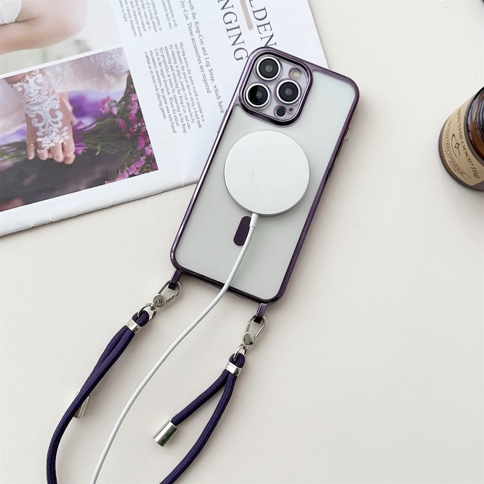 iPhone MagSafe Shoulder Strap Case | "Saint"