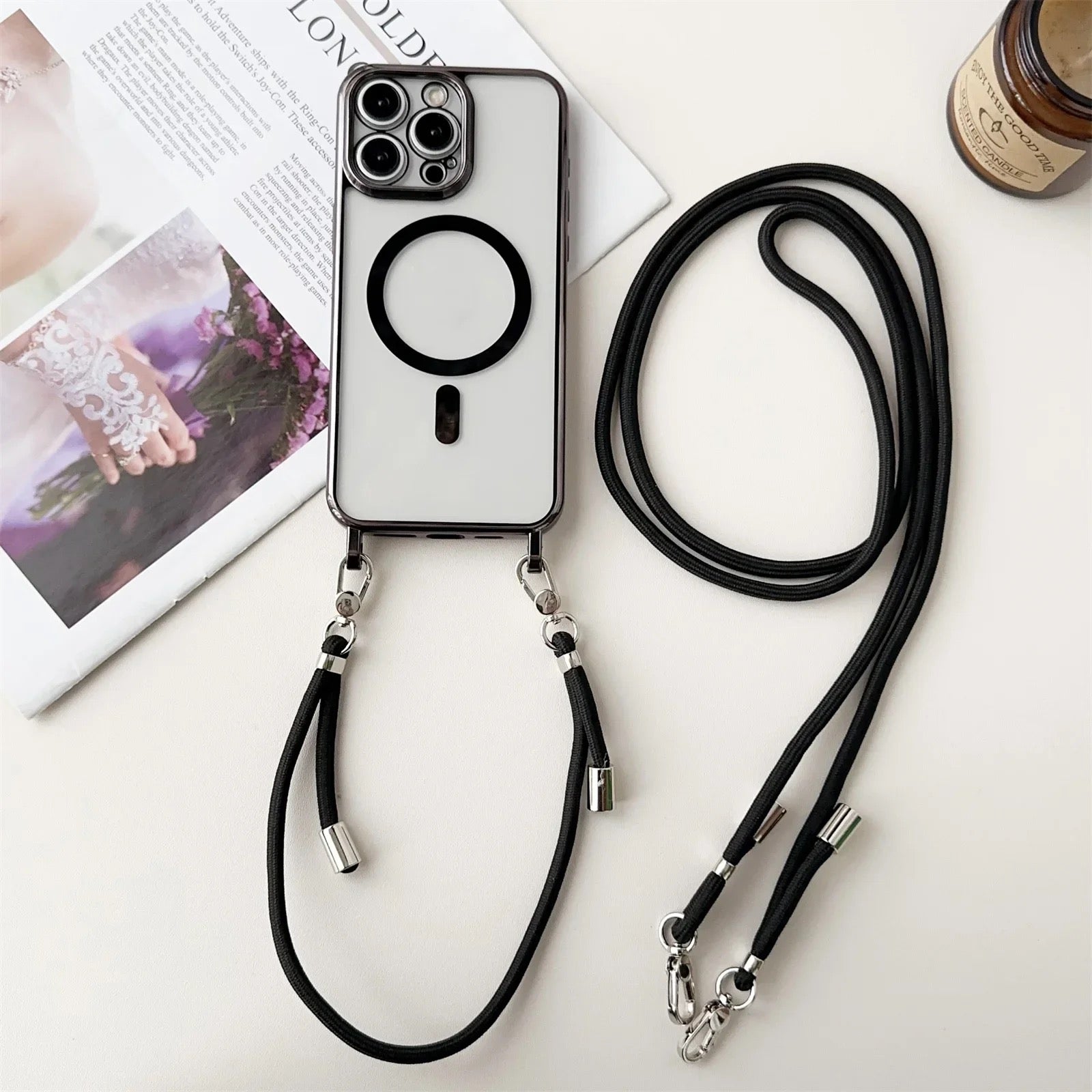 iPhone MagSafe Shoulder Strap Case | "Saint"