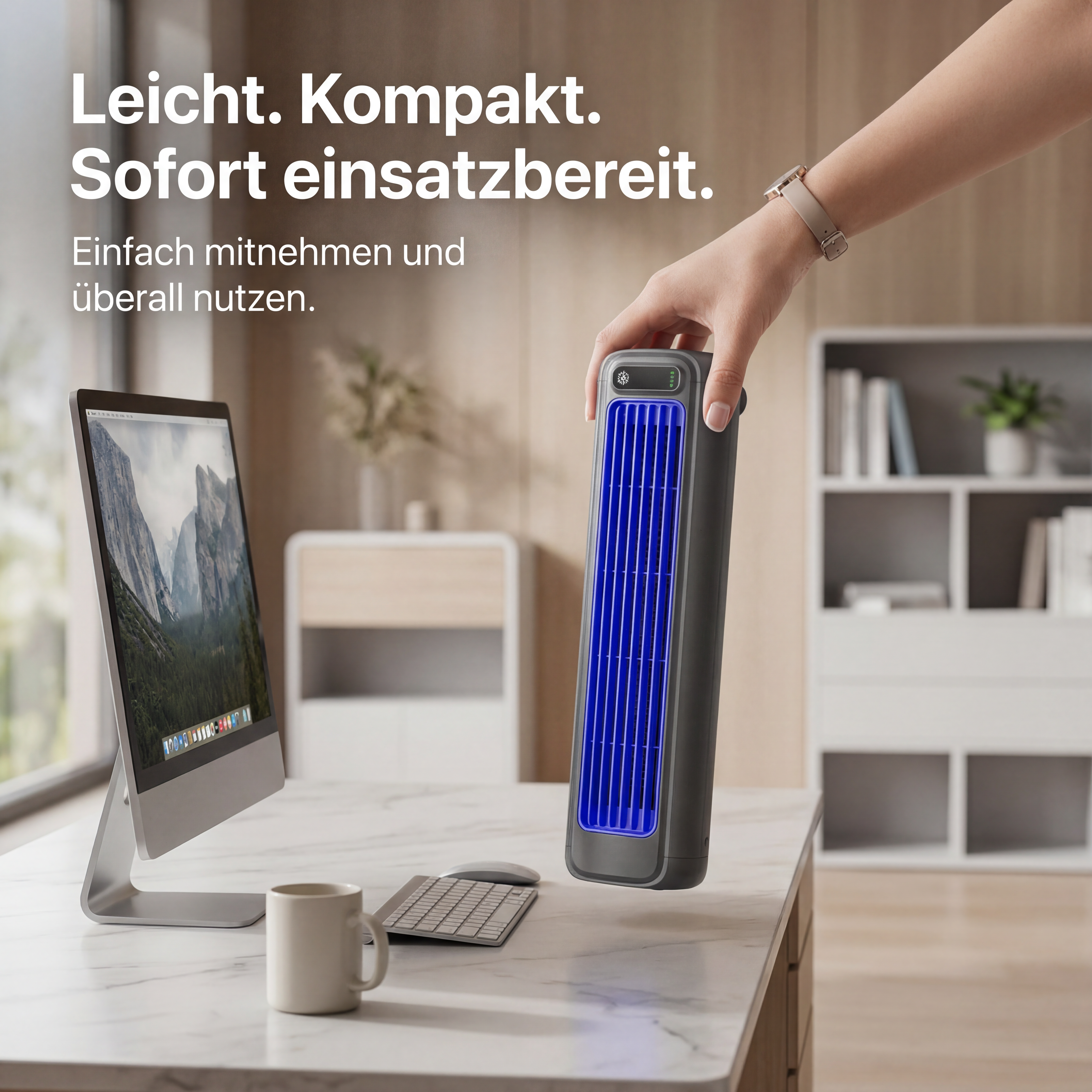ECHOORIA AirFlow Pro™ – Cordless Wall Fan