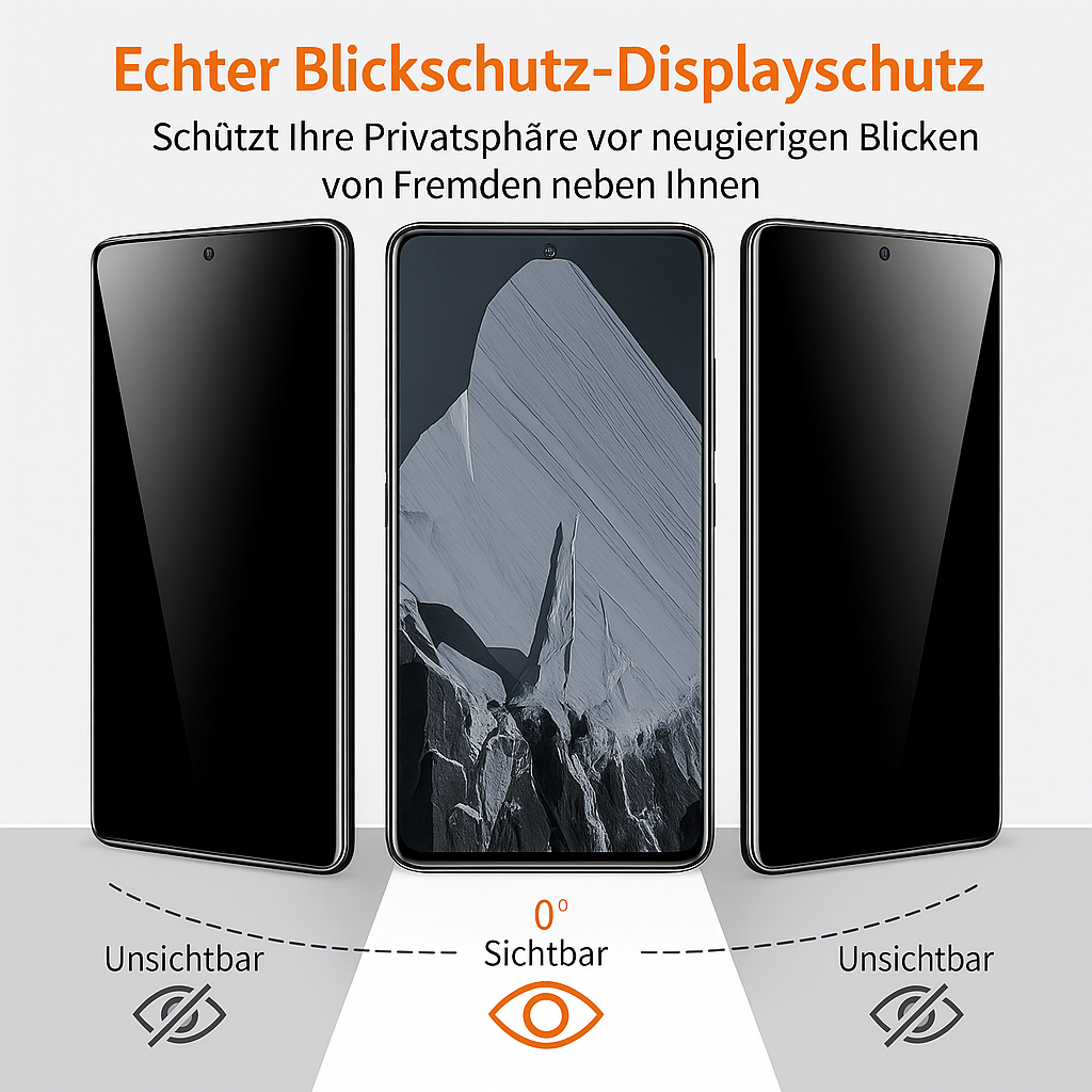 Google Tempered Glass Screen Protectors with Privacy Filter (4-Pack)