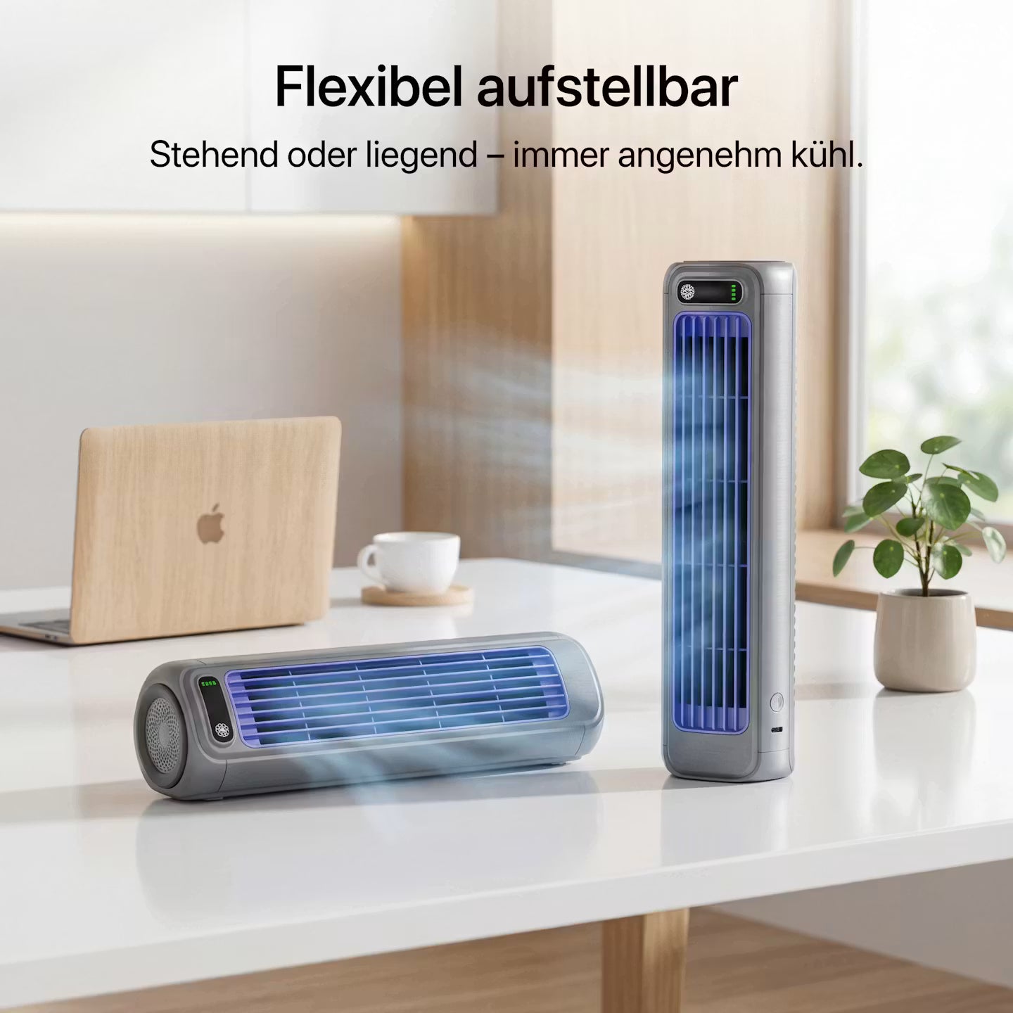 ECHOORIA AirFlow Pro™ – Cordless Wall Fan