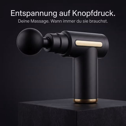 Elektrische Massagepistole mit 4 Aufsätzen
