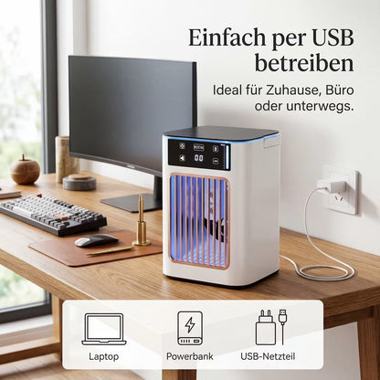 ECHOORIA CoolMist Pro™ – Cooling Humidifier & Table Fan