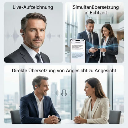 Real-time translation headphones with AI voice assistance