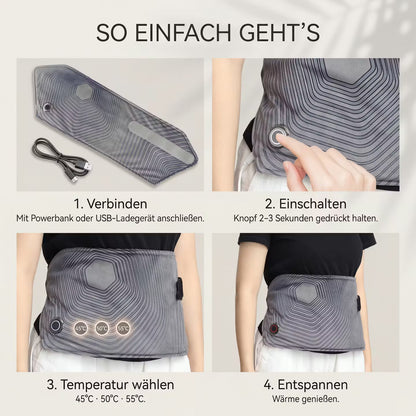 Heated waist belt