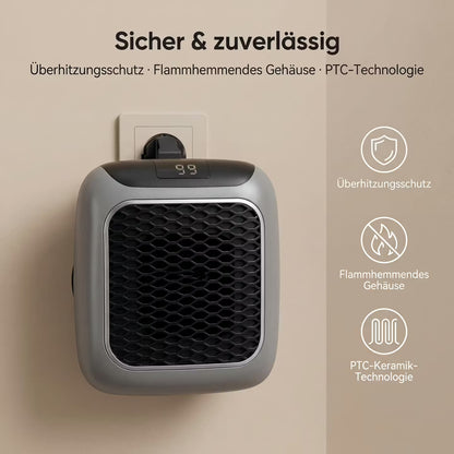 MiniHeat Pro Wall-Mounted Fan Heater