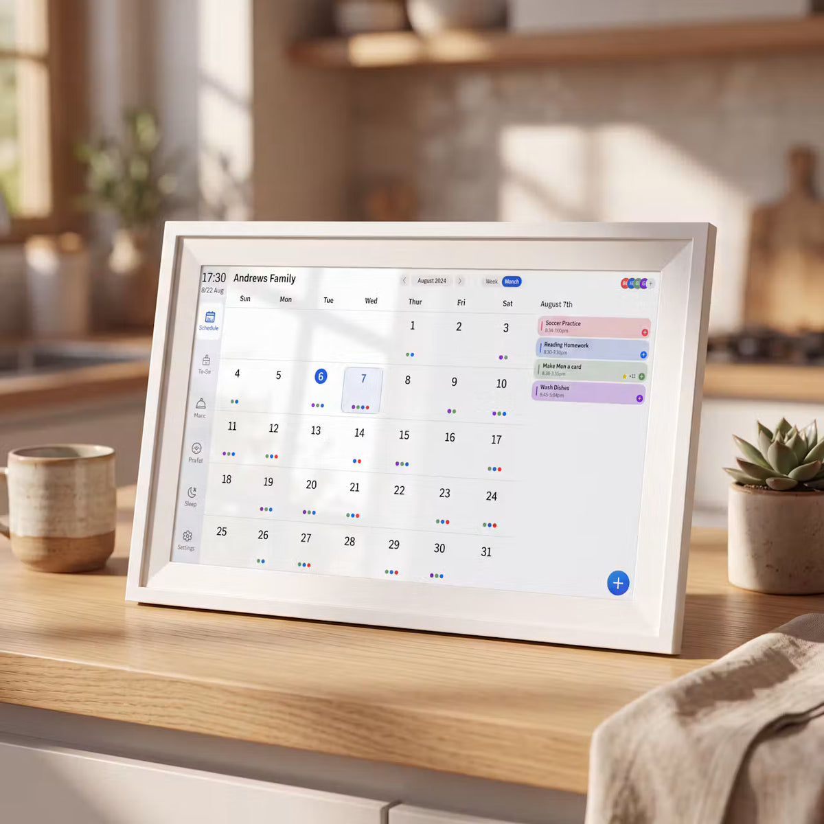 Digitaler Kalender & Bilderrahmen mit WLAN