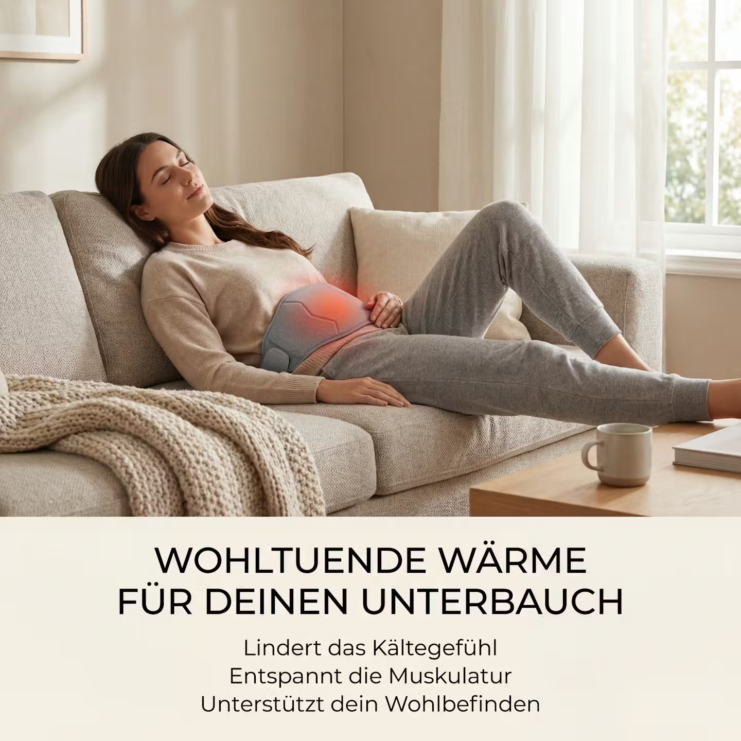 Heated waist belt