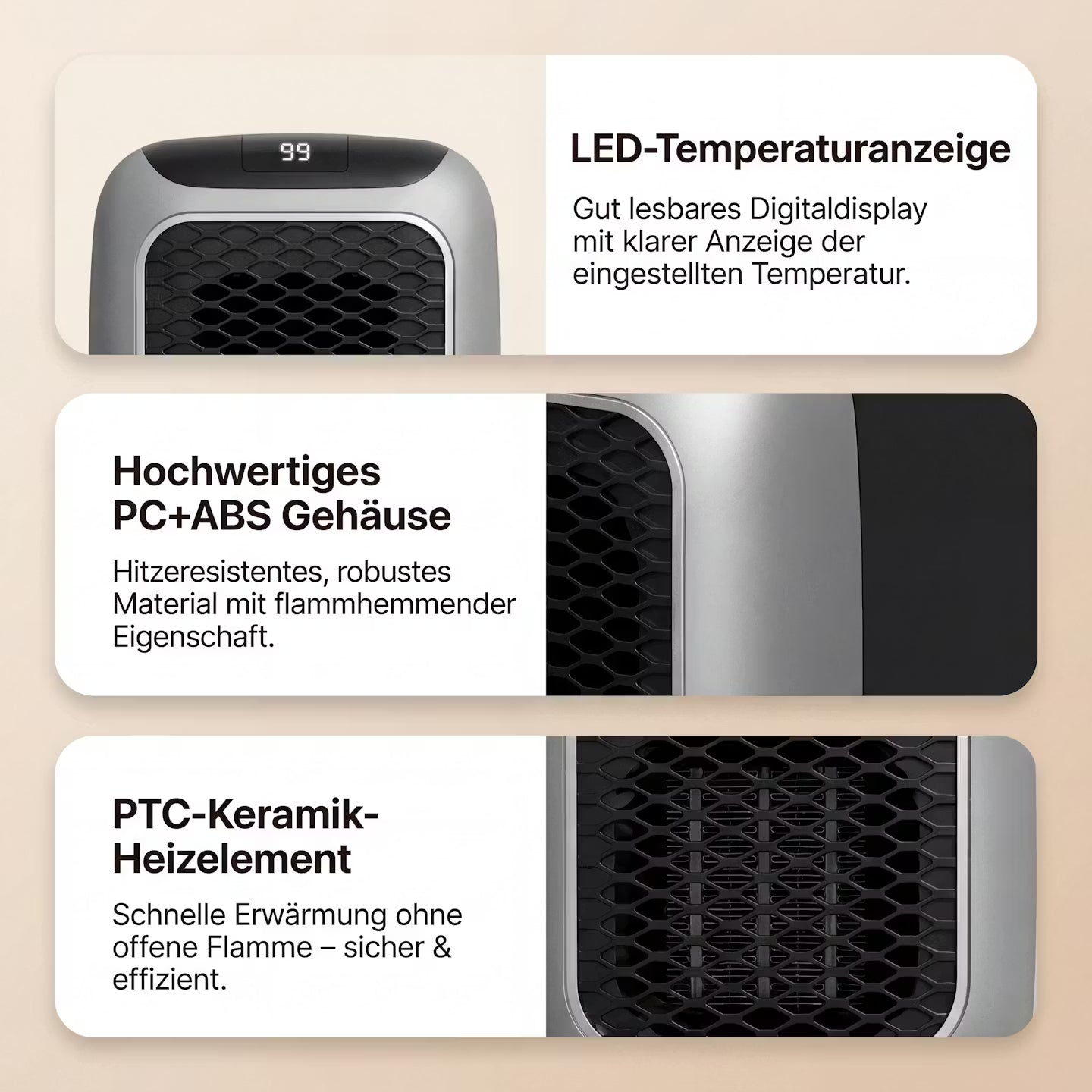 MiniHeat Pro Wall-Mounted Fan Heater