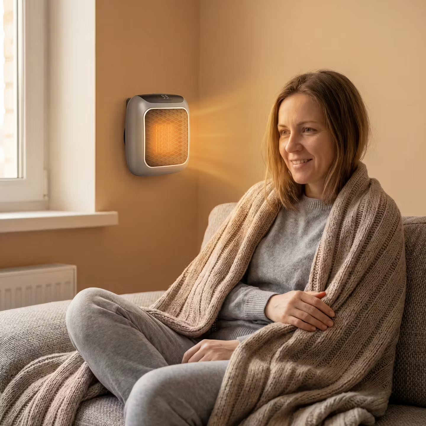 MiniHeat Pro Wall-Mounted Fan Heater