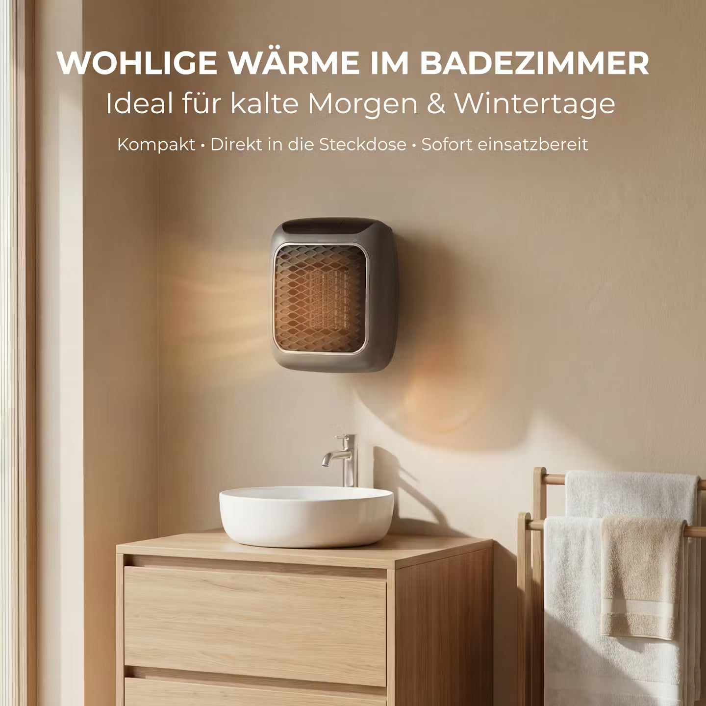 MiniHeat Pro Wall-Mounted Fan Heater